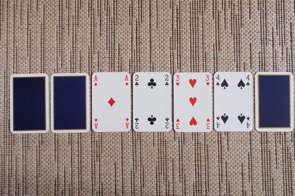 Razz poker hand