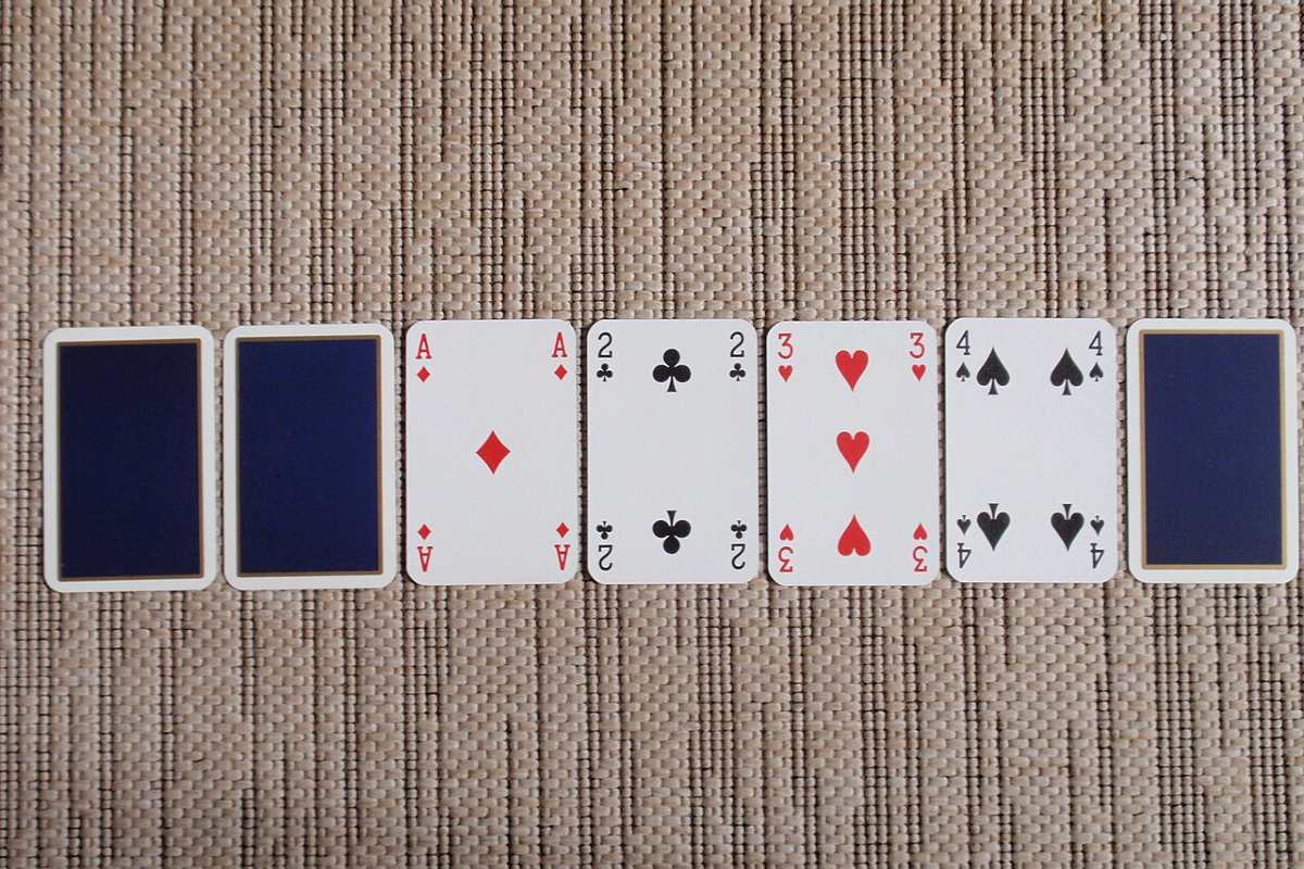 Razz poker hand