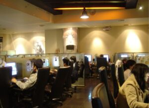 A PC cafe in Korea