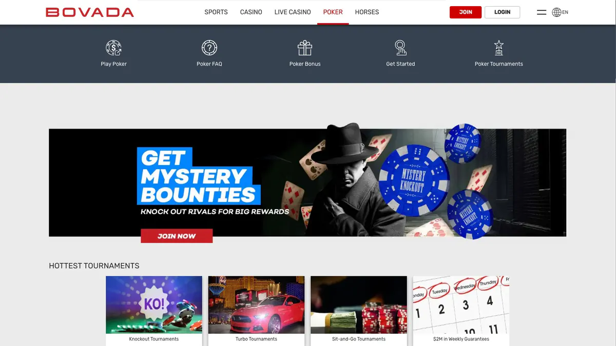 Bovada Poker screenshot